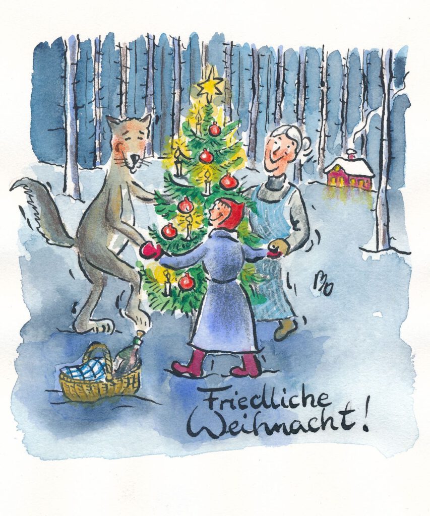 Friedliche Weihnacht Karikatur Wochenspiegel 24 12 2022 Matthias Ose