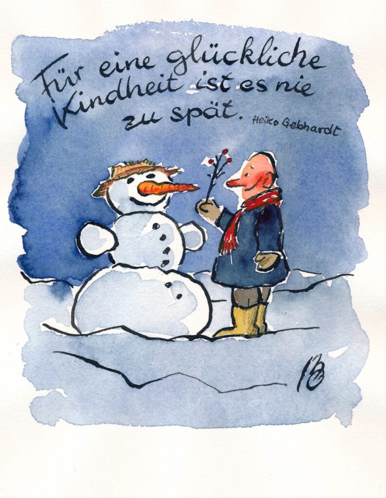 Gl Ckliche Kindheit Karikatur Wochenspiegel Matthias Ose