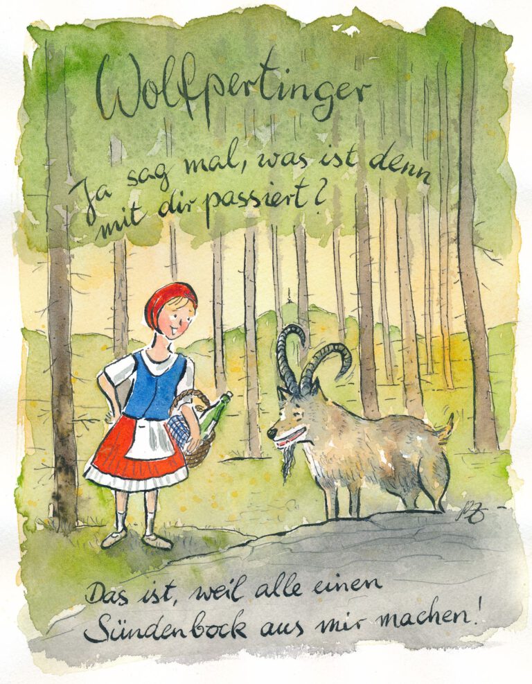 Sündenbock, Karikatur, Nordbayerischer Kurier, 9. 10. 2021 Matthias Ose